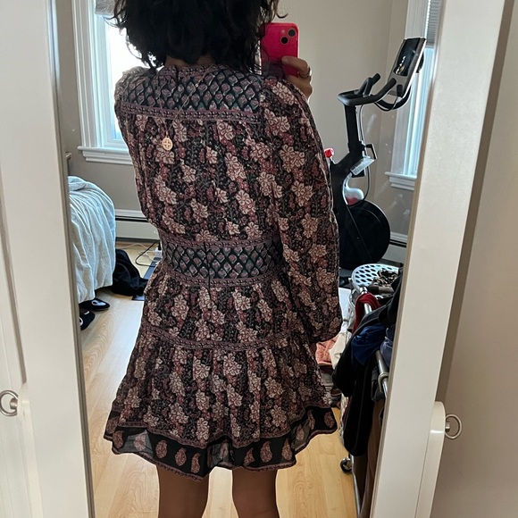 Sea New York Long Sleeve Floral Print Mini Dress - Picture 6 of 8